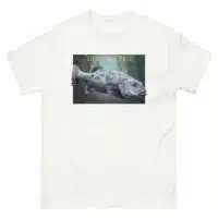 Fine art illustration of a Giant Sea Bass printed on a high-quality 100% unisex cotton t-shirt.