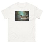 Fine art illustration of a Bat Ray printed on a high-quality 100% unisex cotton t-shirt.