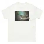 Fine art illustration of a Bat Ray printed on a high-quality 100% unisex cotton t-shirt.