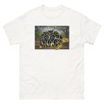 Fine art illustration of an Indian Star Tortoise printed on a high-quality 100% unisex cotton t-shirt.