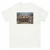Fine art illustration of a Desert Tortoise printed on a high-quality 100% unisex cotton t-shirt.