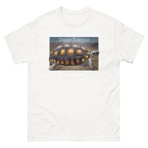 Fine art illustration of a Desert Tortoise printed on a high-quality 100% unisex cotton t-shirt.