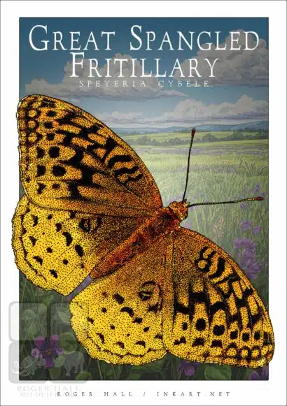 Great-Spangled Fritillary Butterfly - Unisex classic tee - Image 2
