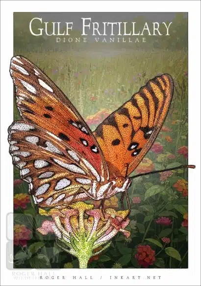 Gulf Fritillary Butterfly - Unisex classic tee - Image 2