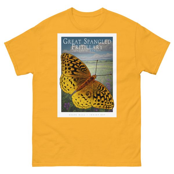 Great-Spangled Fritillary Butterfly - Unisex classic tee - Image 9