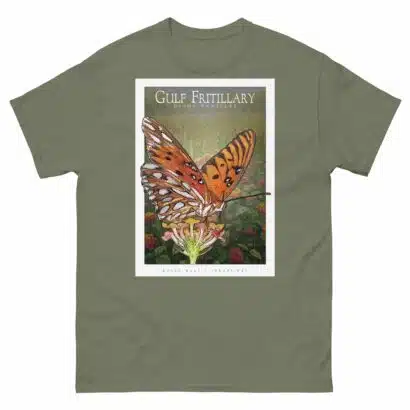 Gulf Fritillary Butterfly - Unisex classic tee - Image 6