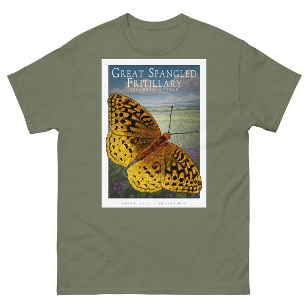 Great-Spangled Fritillary Butterfly - Unisex classic tee - Image 6