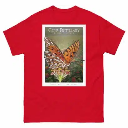 Gulf Fritillary Butterfly - Unisex classic tee - Image 4