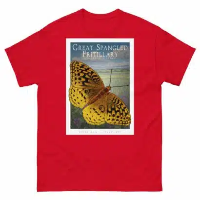 Great-Spangled Fritillary Butterfly - Unisex classic tee - Image 4