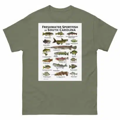 Freshwater Sportfish of South Carolina - Unisex classic tee - Image 8