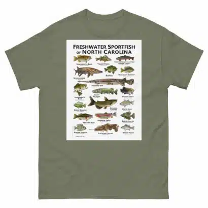Freshwater Sportfish of North Carolina - Unisex classic tee - Image 8
