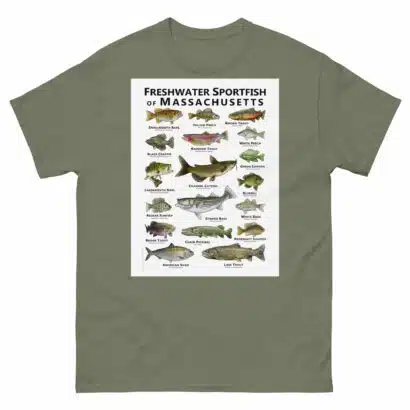 Freshwater Sportfish of Massachusetts - Unisex classic tee - Image 8