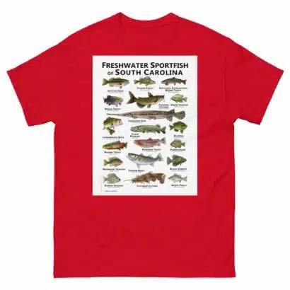Freshwater Sportfish of South Carolina - Unisex classic tee - Image 4
