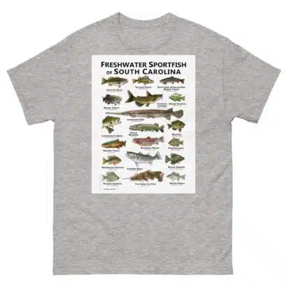 Freshwater Sportfish of South Carolina - Unisex classic tee - Image 16