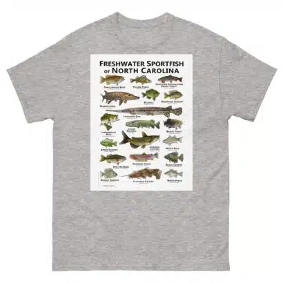 Freshwater Sportfish of North Carolina - Unisex classic tee - Image 16