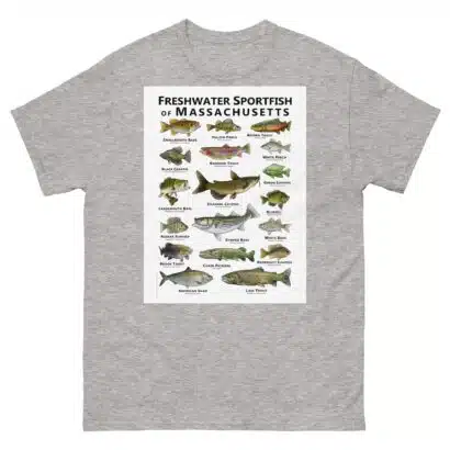 Freshwater Sportfish of Massachusetts - Unisex classic tee - Image 16