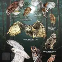 Owls of Missouri poster print