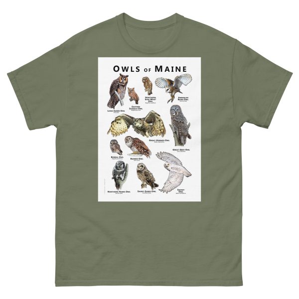 Owls of Maine - Unisex classic tee - Image 5