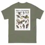 Owls of California - Unisex classic tee - Image 5