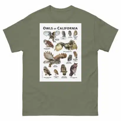 Owls of California - Unisex classic tee - Image 5