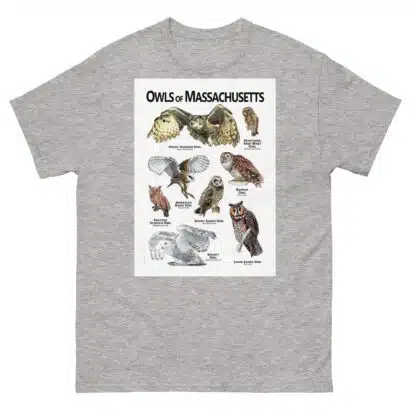 Owls of Massachusetts - Unisex classic tee - Image 9