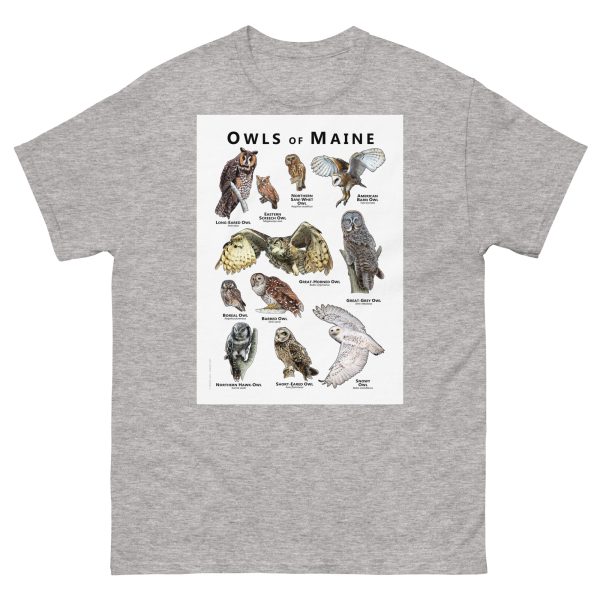 Owls of Maine - Unisex classic tee - Image 9